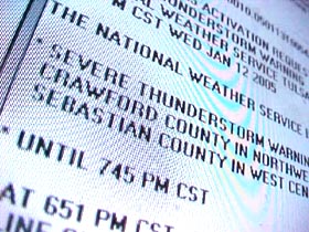 Tornado warning