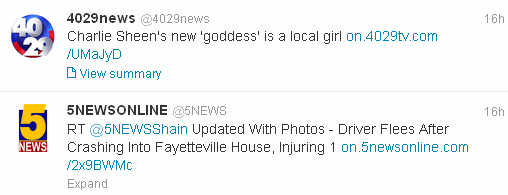 Twitter news