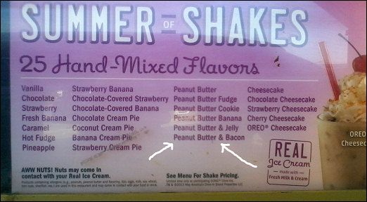 Peanut butter and bacon!?