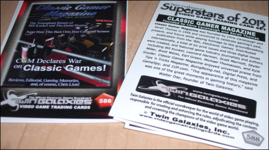 Twin Galaxies Classic Gamer Magazine card