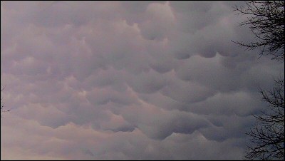 Mammatus clouds - March 9, 2006
