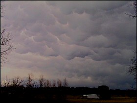 Mammatus clouds - March 9, 2006