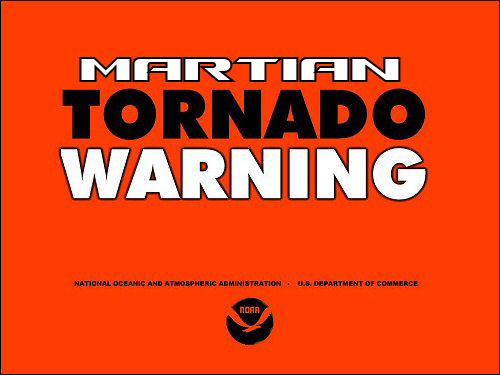 Martian Tornado Warning