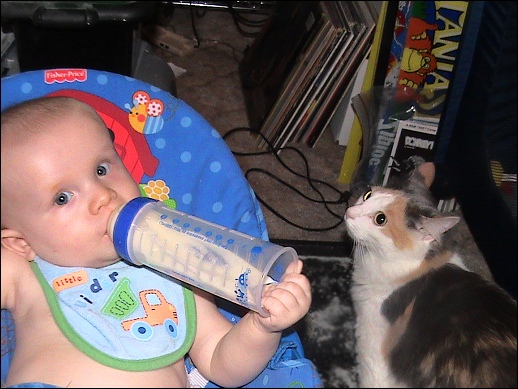 Olivia and Evan - May 2008