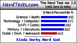 Jan's nerd test score