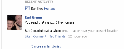 Earl likes Humans