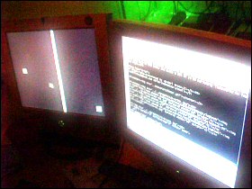 Magnavox Odyssey...played on an LCD flatscreen