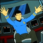Scene cut from the new Star Trek movie: Spock doing jazz fingers